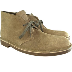 Clarks Bushacre 2 Chukka Suede Boot Men's Size 10 Lace Up Rubber Sole OrthoLite